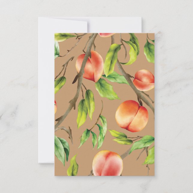Peaches on the tree thank you card (Front)