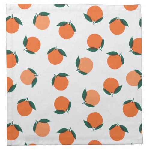 Peaches  Oranges Cloth Napkin