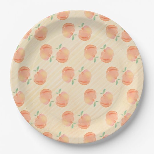 Peaches Paper Plate