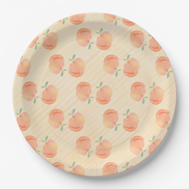 Peaches Paper Plates (Front)