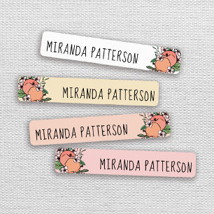 Peaches & Peach Blossoms Add Name Labels