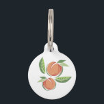 Peaches Pet ID Tag<br><div class="desc">Add delicious peaches to your kitchen décor.</div>