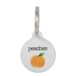 Peaches Pet ID Tag