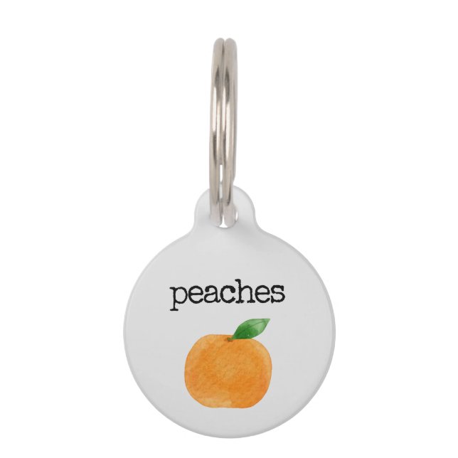 Peaches Pet ID Tag (Front)
