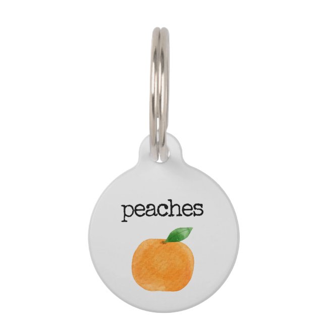 Peaches Pet ID Tag