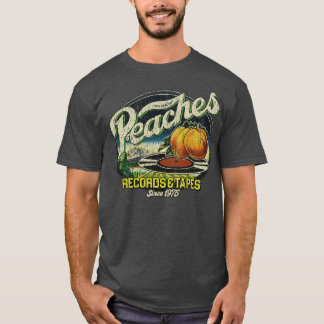 Peaches Records Tapes 1975 Pin 1 T-Shirt