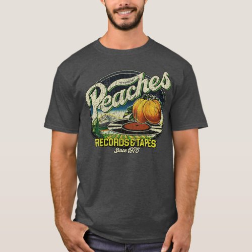 Peaches Records Tapes 1975 Pin 1 T_Shirt