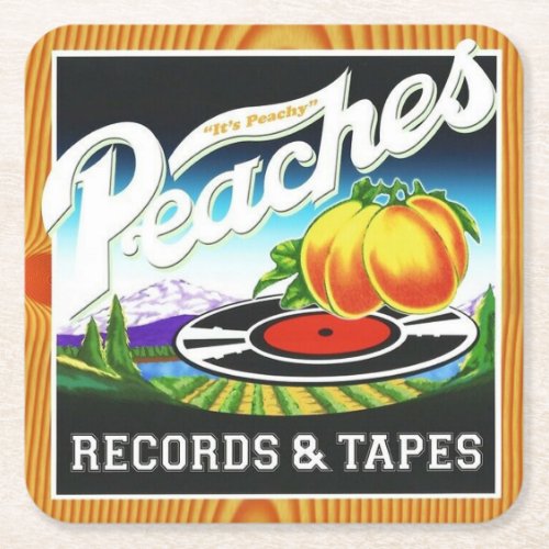 Peaches Records  Tapes Coaster Set