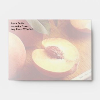 Peaches Stationary Envelope by Lynnes_creations at Zazzle