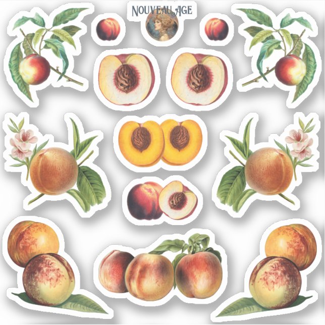 Peaches Sticker Sheet (Front)