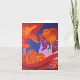 peaches still life card