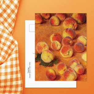 Peaches Still Life Claude Monet Postcard