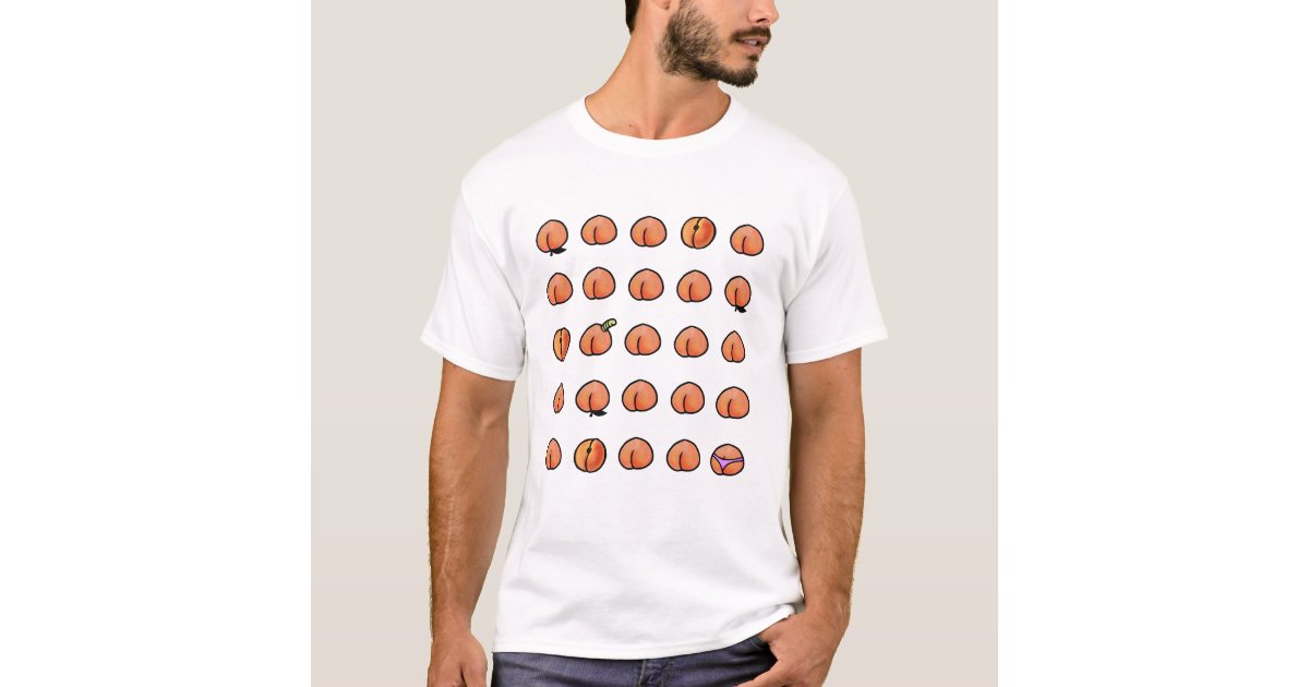 t shirt with peaches