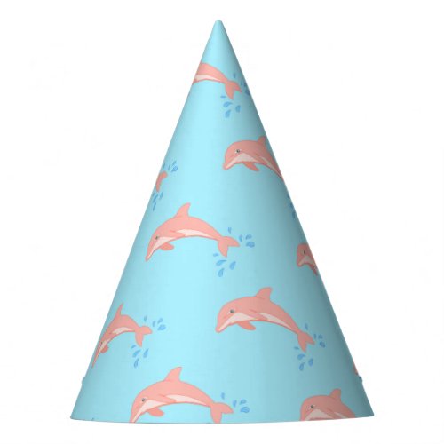 Peaches the Pink Dolphin Party Hat