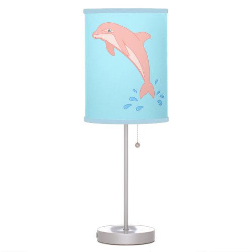 Peaches the Pink Dolphin Table Lamp