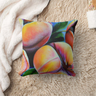 Peaches Throw Pillow