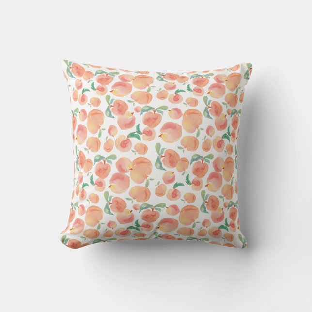 Peaches Throw Pillow (Front)