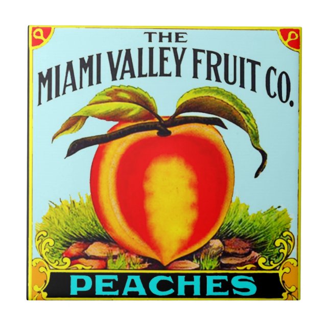 Peaches Tile (Front)