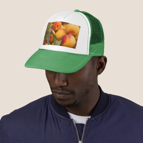 peaches trucker hat