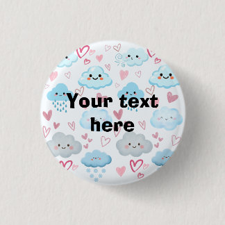 Peachify Dreamy Clouds Button