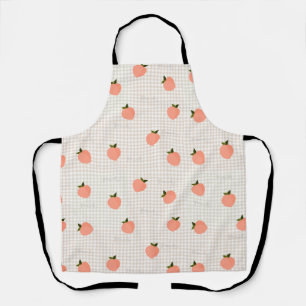Peachify Peach Gingham Apron