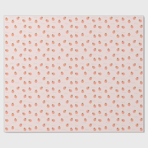 Peachify Peach Wrapping Paper