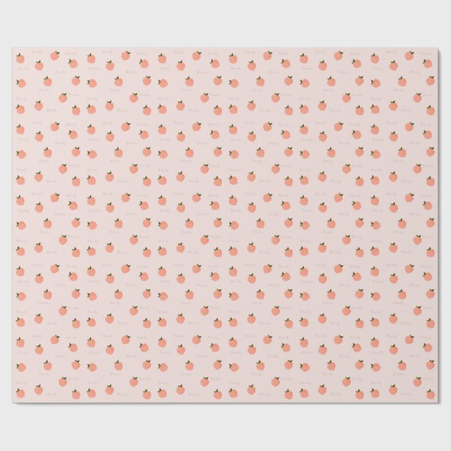 Peachify Peach  Wrapping Paper (Flat)