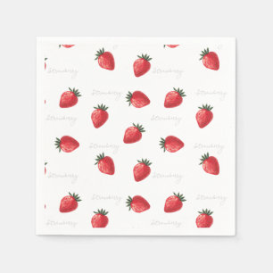 Peachify Strawberry Napkins
