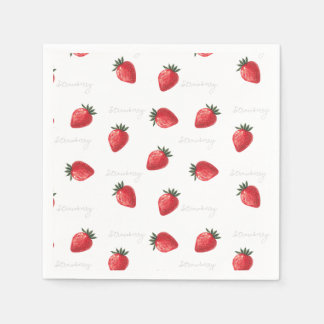 Peachify Strawberry Napkins