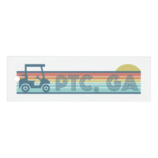 Peachtree City Golf Cart 70s vibe Aesthetic Ruler