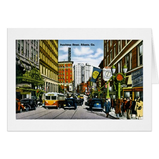 Peachtree Street, Atlanta, GA Cards (Front Horizontal)