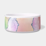 Peachy Agate | Pretty Soft Pastel Watercolor Ombre Bowl<br><div class="desc">Gorgeous pastel agate stone featuring beautiful natural marbling with stunning ebbs and flows of faux metallic glitter foil veins and elegant fluid hand-painted watercolor gradient texture. This feminine conceptual modern abstract aesthetic brings a luxury that adds a perfect pop of color and personal style. For other colors or matching products,...</div>