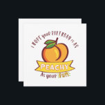 Peachy As Your Bum Funny Birthday<br><div class="desc">Peachy As Your Bum Funny Birthday card</div>