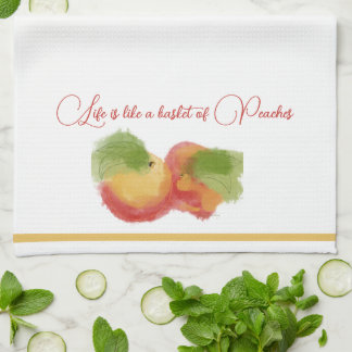 Peachy Bliss Tea Towel