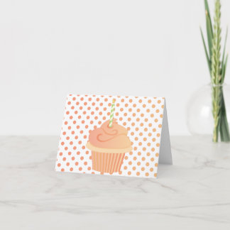 Peachy Cake Card