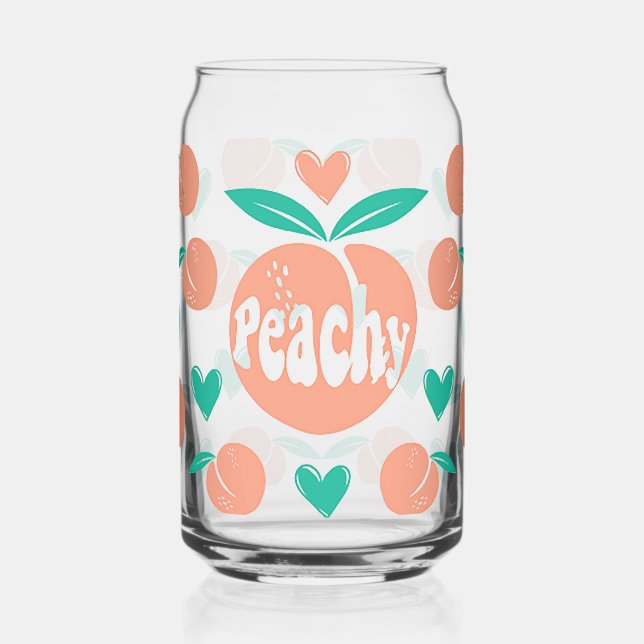 Peachy Can Glass (Left)
