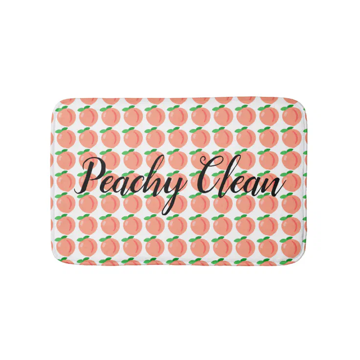 Peachy Clean Bath Mat Zazzle