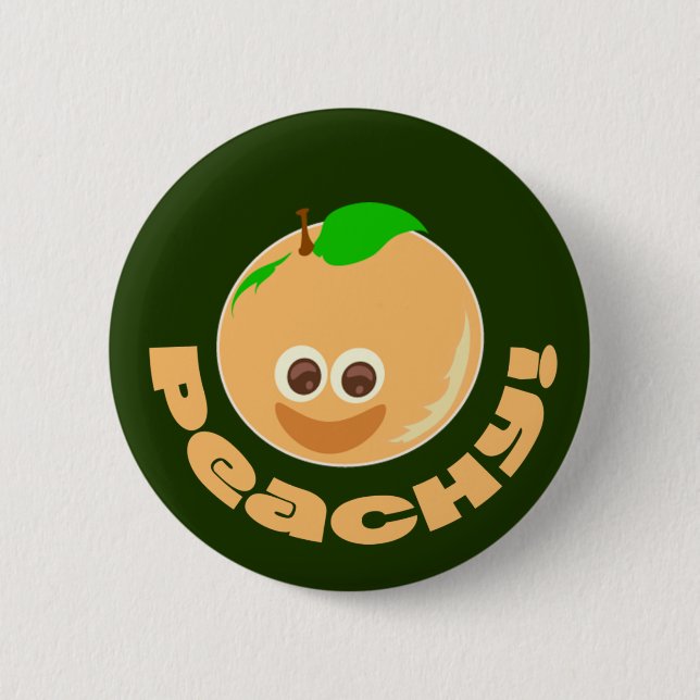 Peachy Dark Button (Front)