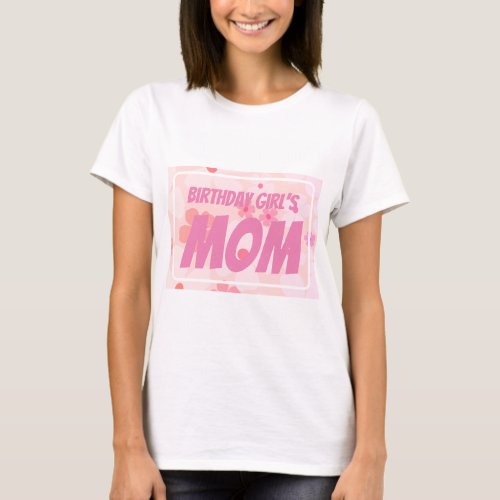 Peachy Flower Power Birthday Mom T_Shirt