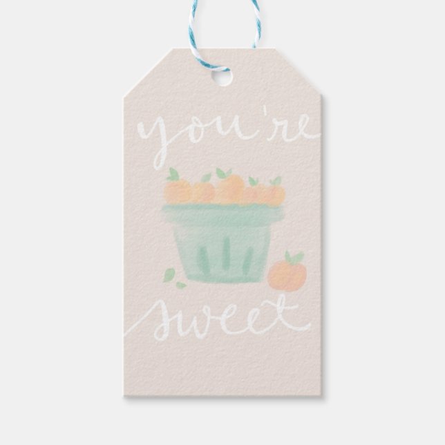 Peachy gift tag (Front)