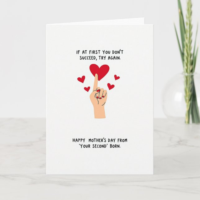 Peachy Hand Mothers Day Card (Front)