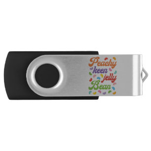 Peachy Keen Jelly Bean Easter Candy Retro Flash Drive