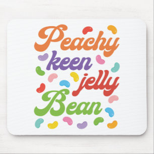 Peachy Keen Jelly Bean Easter Candy Retro Mouse Pad