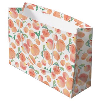 Peachy Large Gift Bag by Zazzlemm_Cards at Zazzle