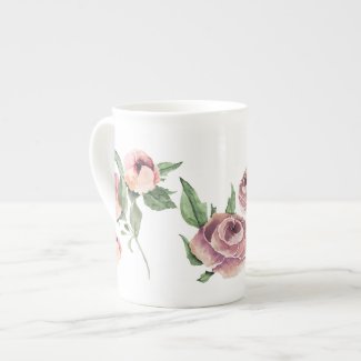 Peachy Mauve Roses Contemporary