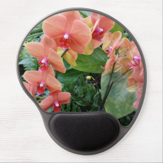 Peachy Orchids on a Gel Mouse Pad