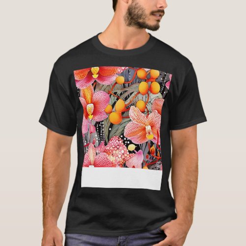 Peachy Orchids T_Shirt