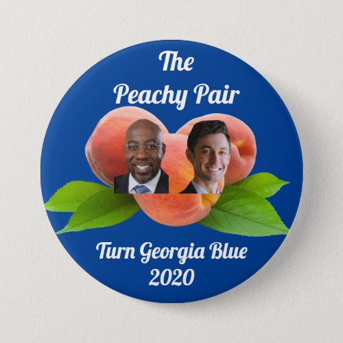 Peachy Pair Georgia 2020 _ Senate _WarnockOssoff Button