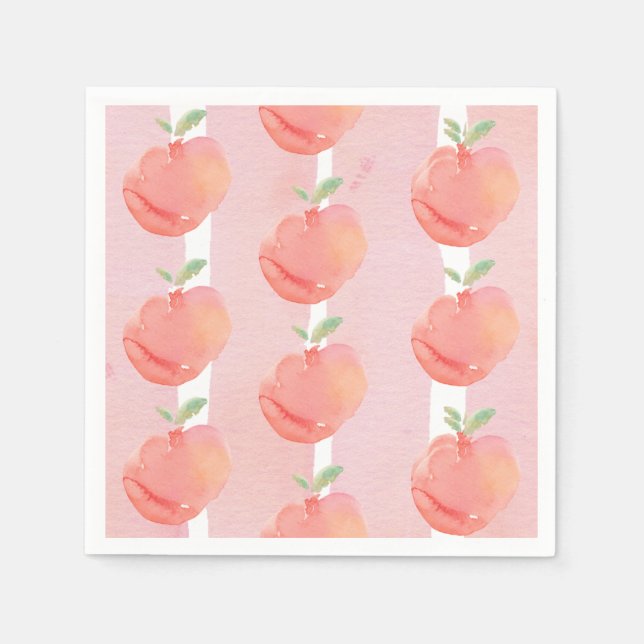 Peachy Paper Napkins (Front)