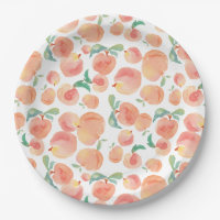 Peachy Paper Plate